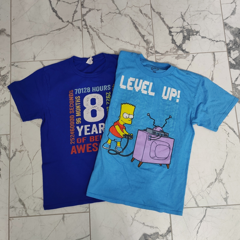 🎉4/$20 Kids Graphic Tees - Blue and Purple
